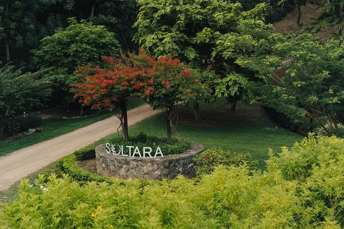 Guests arriving at Soltara's retreat grounds