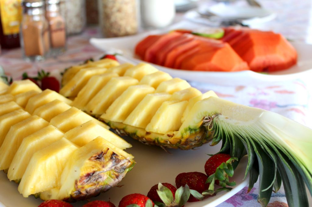 Fresh fruit served at Soltara